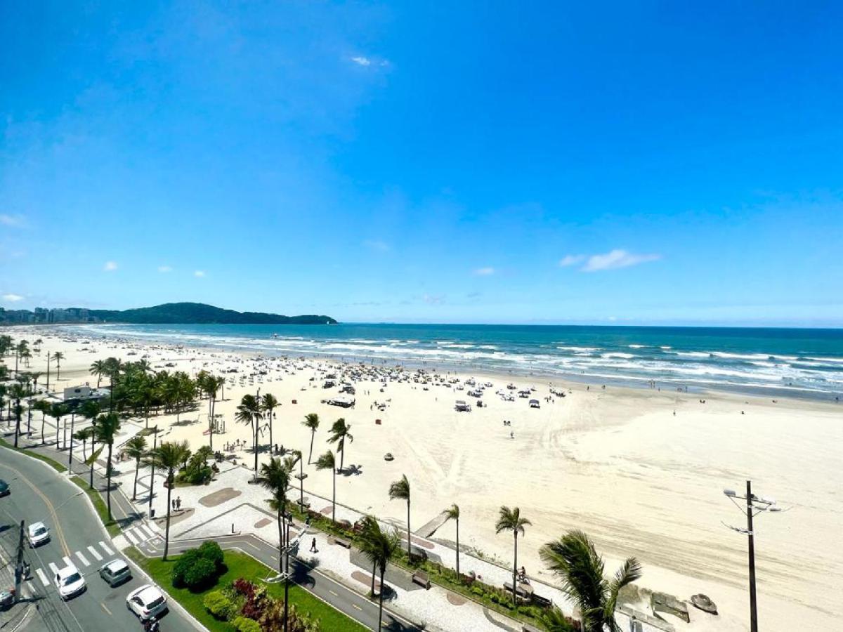 Apartamento Guilhermina De Frente Para O Mar Praia Grande  Exterior foto