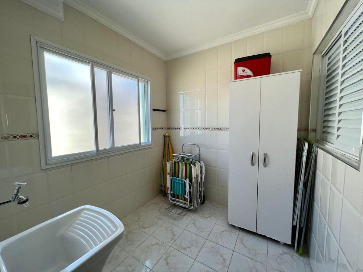 Apartamento Guilhermina De Frente Para O Mar Praia Grande  Exterior foto