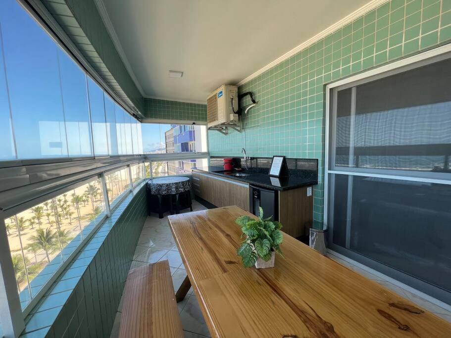 Apartamento Guilhermina De Frente Para O Mar Praia Grande  Exterior foto
